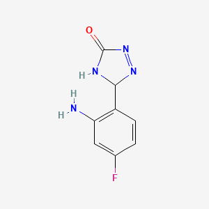 3-(2-Amino-4-fluorophenyl)-3,4-dihydro-1,2,4-triazol-5-one