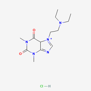 7-[2-(diethylamino)ethyl]-1,3-dimethyl-5H-purin-7-ium-2,6-dione;hydrochloride