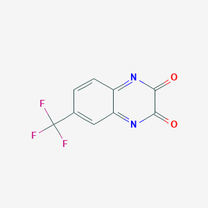 molecular formula C9H3F3N2O2 B12358235 6-(Trifluoromethyl)quinoxaline-2,3-dione 