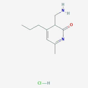 3-(aminomethyl)-6-methyl-4-propyl-3H-pyridin-2-one;hydrochloride