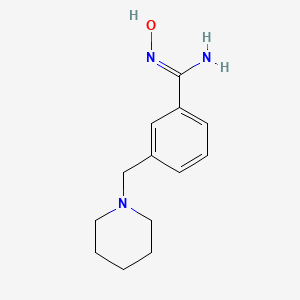 N'-hydroxy-3-(piperidin-1-ylmethyl)benzene-1-carboximidamide