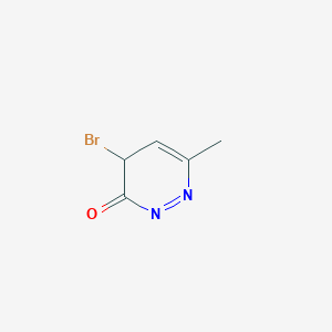 molecular formula C5H5BrN2O B12358304 4-bromo-6-methyl-4H-pyridazin-3-one 