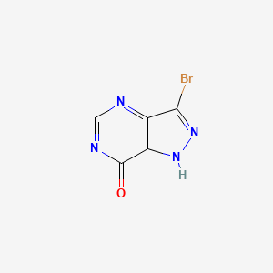 molecular formula C5H3BrN4O B12358320 7H-Pyrazolo[4,3-d]pyrimidin-7-one, 3-bromo-1,6-dihydro- 