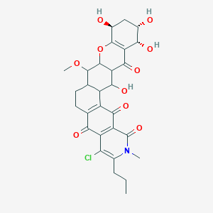 (19S,21S,22R)-8-chloro-19,21,22,26-tetrahydroxy-15-methoxy-6-methyl-7-propyl-17-oxa-6-azahexacyclo[12.12.0.02,11.04,9.016,25.018,23]hexacosa-2(11),4(9),7,18(23)-tetraene-3,5,10,24-tetrone