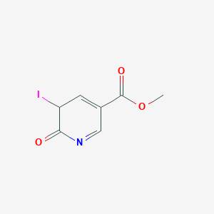 molecular formula C7H6INO3 B12358336 Methyl 5-iodo-6-oxo-5,6-dihydropyridine-3-carboxylate 