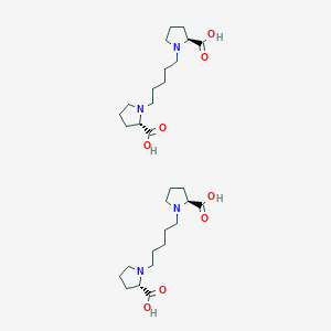 molecular formula C30H52N4O8 B12358348 (2S)-1-[5-[(2S)-2-carboxypyrrolidin-1-yl]pentyl]pyrrolidine-2-carboxylic acid 