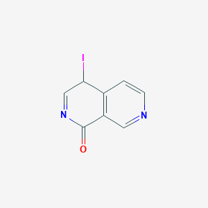 molecular formula C8H5IN2O B12358358 4-iodo-4H-2,7-naphthyridin-1-one 