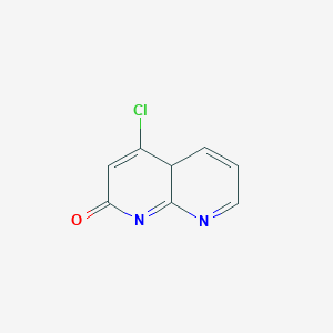 molecular formula C8H5ClN2O B12358359 4-chloro-4aH-1,8-naphthyridin-2-one 