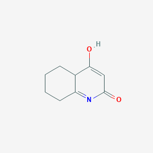 molecular formula C9H11NO2 B12358365 4-hydroxy-5,6,7,8-tetrahydro-4aH-quinolin-2-one 