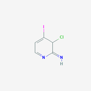 molecular formula C5H4ClIN2 B12358388 3-chloro-4-iodo-3H-pyridin-2-imine 