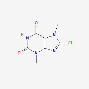 molecular formula C7H9ClN4O2 B12358406 8-Chloro-3,7-dimethyl-4,5-dihydropurine-2,6-dione 