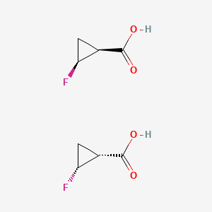 Cyclopropanecarboxylic acid, 2-fluoro-, (1S-cis)-