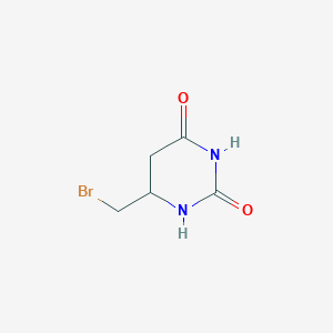 molecular formula C5H7BrN2O2 B12358428 6-(Bromomethyl)-1,3-diazinane-2,4-dione 