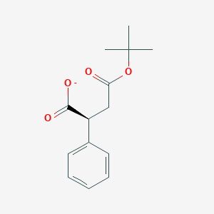 Butanedioic acid, 2-phenyl-, 4-(1,1-dimethylethyl) ester, (2S)-