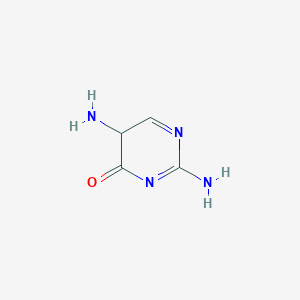 molecular formula C4H6N4O B12358463 2,5-Diamino-4(1H)-pyrimidinone 