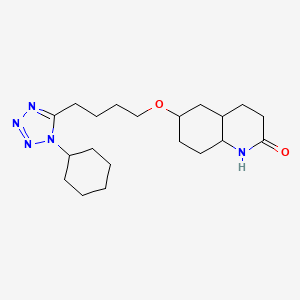 molecular formula C20H33N5O2 B12358465 6-[4-(1-Cyclohexyl-1H-tetrazol-5-yl)butoxy]-2(1H)-quinolinone 