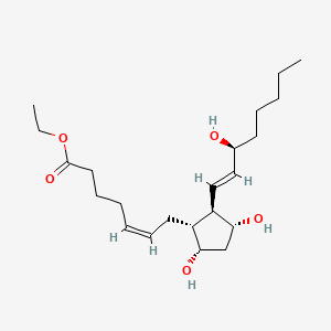 molecular formula C22H38O5 B1235850 Prostaglandin F2 ethyl ester CAS No. 53764-89-9