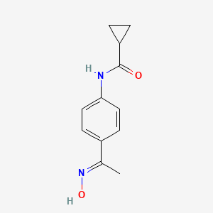 N-{4-[1-(hydroxyimino)ethyl]phenyl}cyclopropanecarboxamide