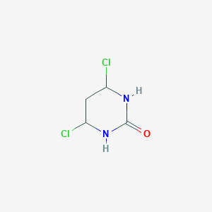 molecular formula C4H6Cl2N2O B12358534 4,6-Dichloro-1,3-diazinan-2-one 