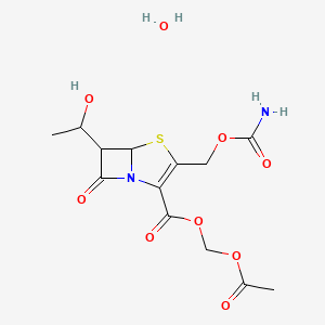 molecular formula C13H16N2O8S B1235854 FCE 22891; Ritipenem acetoxymethyl ester CAS No. 87238-52-6