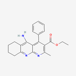 Ethyl 5-amino-2-methyl-4-phenyl-6,7,8,9-tetrahydrobenzo[b][1,8]naphthyridine-3-carboxylate
