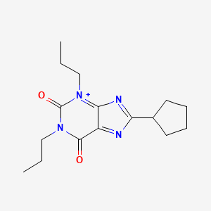 8-cyclopentyl-1,3-dipropylpurin-3-ium-2,6-dione