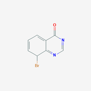 molecular formula C8H5BrN2O B12358578 8-bromo-8H-quinazolin-4-one 