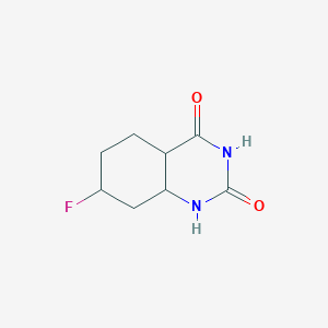 7-fluoro-4a,5,6,7,8,8a-hexahydro-1H-quinazoline-2,4-dione