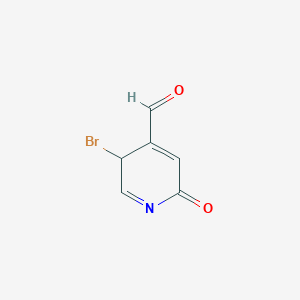 3-bromo-6-oxo-3H-pyridine-4-carbaldehyde