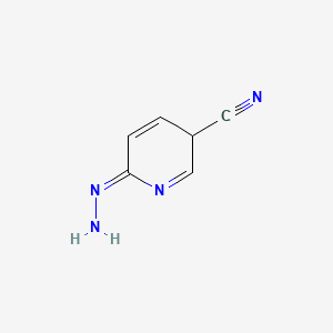 molecular formula C6H6N4 B12358593 (6Z)-6-hydrazinylidene-3H-pyridine-3-carbonitrile 