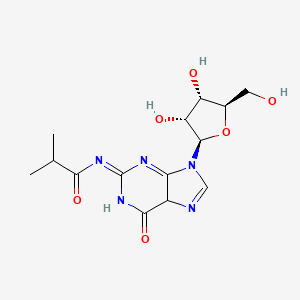 N-[9-[(2R,3R,4S,5R)-3,4-dihydroxy-5-(hydroxymethyl)oxolan-2-yl]-6-oxo-5H-purin-2-ylidene]-2-methylpropanamide