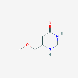 molecular formula C6H12N2O2 B12358604 6-(Methoxymethyl)-1,3-diazinan-4-one 