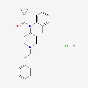 molecular formula C24H31ClN2O B12358605 N-(1-phenethylpiperidin-4-yl)-N-(o-tolyl)cyclopropanecarboxamide,monohydrochloride CAS No. 2749910-65-2