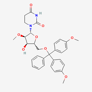 1-[(2R,3R,4R,5R)-5-[[bis(4-methoxyphenyl)-phenylmethoxy]methyl]-4-hydroxy-3-methoxyoxolan-2-yl]-1,3-diazinane-2,4-dione