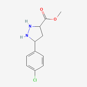 molecular formula C11H13ClN2O2 B12358616 Methyl 5-(4-Chloro-phenyl)-1H-pyrazole-3-carboxylate 