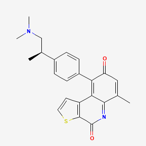 9-[4-[(1R)-2-(dimethylamino)-1-methylethyl]phenyl]-8-hydroxy-6-methyl-thieno[2,3-c]quinolin-4(5H)-one