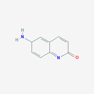 molecular formula C9H8N2O B12358656 6-amino-6H-quinolin-2-one 