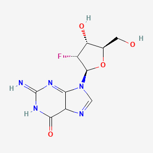 9-[(2R,3R,4R,5R)-3-fluoro-4-hydroxy-5-(hydroxymethyl)oxolan-2-yl]-2-imino-5H-purin-6-one