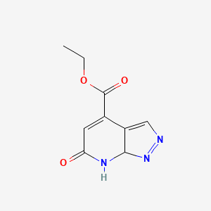 molecular formula C9H9N3O3 B12358689 Ethyl 6-oxo-7,7a-dihydropyrazolo[3,4-b]pyridine-4-carboxylate 