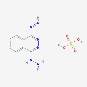 molecular formula C8H10N6O4S B12358691 (4-Diazenylphthalazin-1-yl)hydrazine;sulfuric acid 