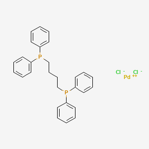 molecular formula C28H28Cl2P2Pd B12358707 1,4-Butylenebis(diphenylphosphine)-palladium dichloride 