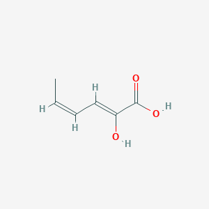 molecular formula C6H8O3 B1235872 (2Z,4Z)-2-羟基己二烯酸 