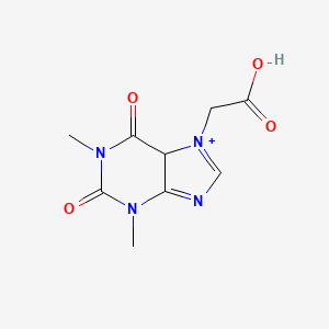 molecular formula C9H11N4O4+ B12358748 Theophyllineacetic acid;Theophylline-7-acetic acid 