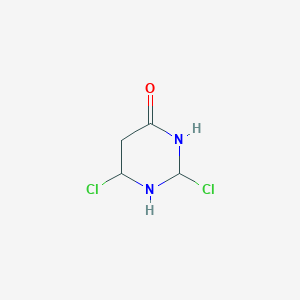 molecular formula C4H6Cl2N2O B12358752 2,6-Dichloro-1,3-diazinan-4-one 