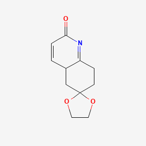 molecular formula C11H13NO3 B12358753 Spiro[1,3-dioxolane-2,6'-4a,5,7,8-tetrahydroquinoline]-2'-one 