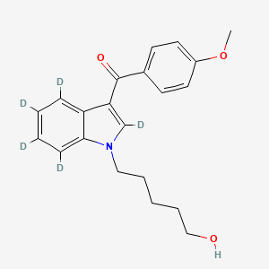 (1-(5-hydroxypentyl)-1H-indol-3-yl-2,4,5,6,7-d5)(4-methoxyphenyl)methanone