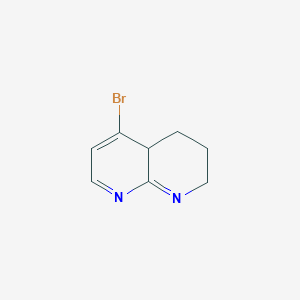 molecular formula C8H9BrN2 B12358863 5-Bromo-2,3,4,4a-tetrahydro-1,8-naphthyridine 