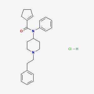 N-(1-phenethylpiperidin-4-yl)-N-phenylcyclopent-1-ene-1-carboxamide,monohydrochloride