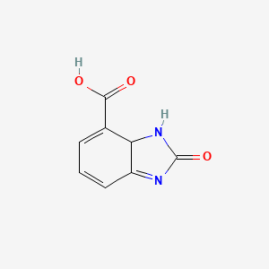 molecular formula C8H6N2O3 B12358910 2-Oxo-3,3a-dihydrobenzimidazole-4-carboxylic acid 