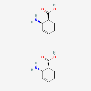 molecular formula C14H22N2O4 B12358947 (1S,2R)-2-aminocyclohex-3-ene-1-carboxylic acid;(1R,2S)-2-aminocyclohex-3-ene-1-carboxylic acid 